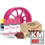 Kit reparatie jante, culoare ROZ (V4) - Cod RAL: 4003