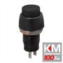 Buton 1 circuit 2A-250V OFF-(ON), negru