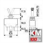 Intrerupatoare cu brat2 circuit10A-250VON-ON