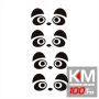 Sticker manere usa - PANDA (set 4 buc.)