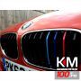 Sticker auto pentru grila aer model BMW ///M Power (3 buc - 35cm x 1cm)