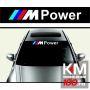 Sticker parasolar auto MPOWER (126 x 16cm)