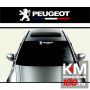 Sticker parasolar auto PEUGEOT (126 x 16cm)