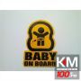 Sticker "Baby On Board" reflectorizant